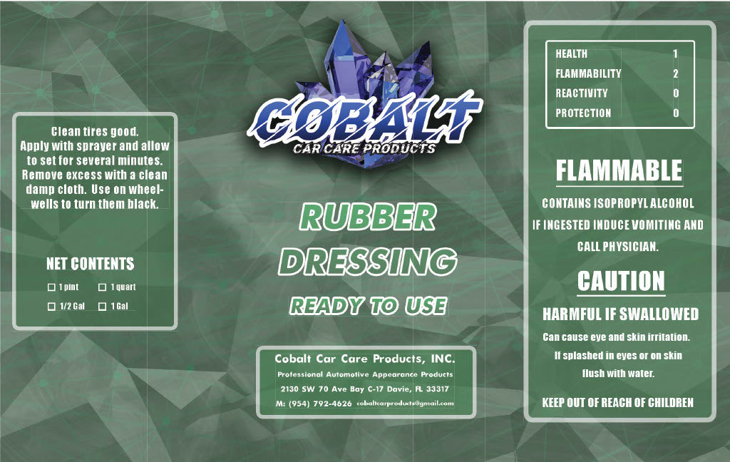 Cobalt Car Care Products Rubber Dressing