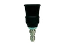 MTM Hydro Black NH35 Nozzle with Guard – Size 3.0, 40° Spray Pattern, 1/4" Stainless Steel Plug