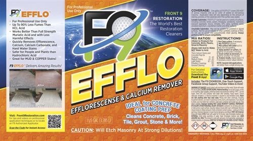 F9 Efflo Efflorescence and Calcium Remover