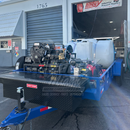 Ultimate Parking Garage Low-Profile Trailer Build, Dual Hot & Cold Water Pressure Washer Downstream setup