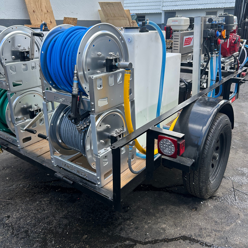 Dual-User Cold Water Pressure Wash & Soft Wash trailer package