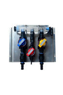 3 Port - Clear Acrylic Soft Wash Mixing Proportioner with Precision Flow Valves