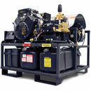Hotsy LFT Skid Hot Water Pressure Washer, 8 GPM @ 3000 PSI, Belt-Driven, 25 HP V-twin motor, Beckett Burner