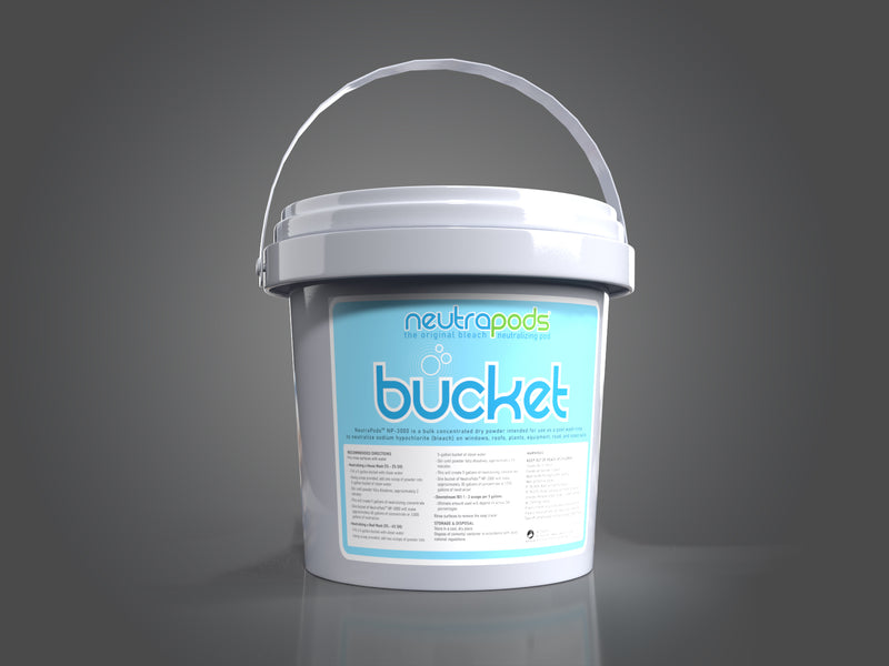 NeutraPods® 6 lbs Bucket: High-Performance Sodium Hypochlorite Neutralizer for Power and Soft Washing