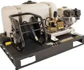 HOTSY PALLET SKID (W/TANK HOSE REEL)