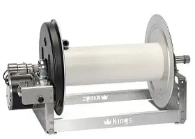 Kings Electric Hose Reel 18" with Stainless Steel Manifold | Heavy-Duty High-Flow Spray Reel Made in USA