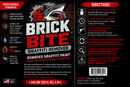 Brick Bite Graffiti Remover – Professional Strength Graffiti & Paint Remover for Porous Masonry Surfaces