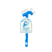 TRIPLE HEAD DETAIL SCRUB BRUSH