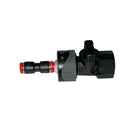 Male & Female Quick Connect with Shutoff Valve for Water-Fed Pole & Garden Hose Systems
