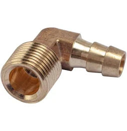ELBOW HOSE BARB BRASS 3/8""X 3/8