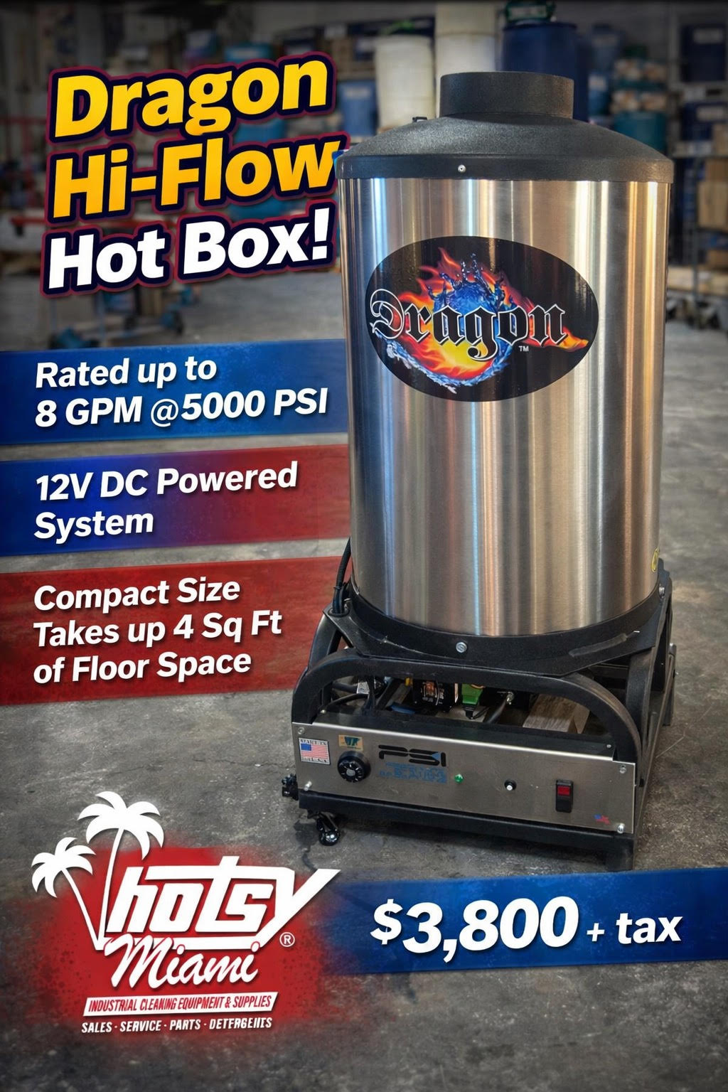 Dragon Hi-Flow Hot Box, 12V DC Powered, 4-10 GPM