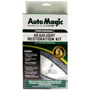 Single Headlight Restoration Kit, AutoMagic, Sealant, Sandpaper, Gloves, Alcohol Wipes, and Applicator Sponge Included